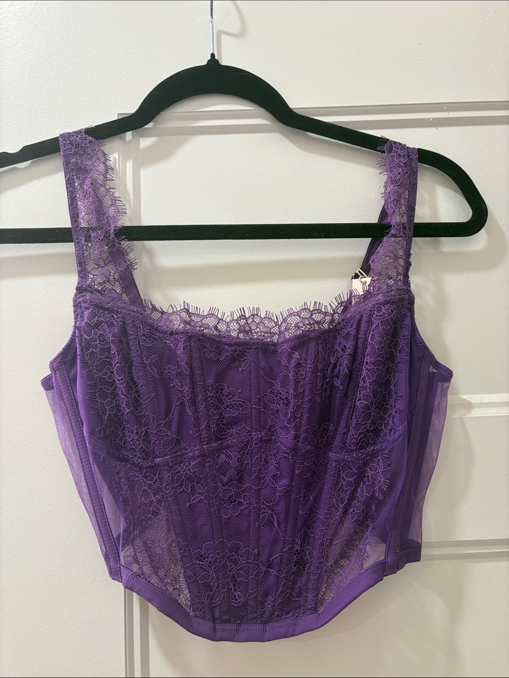 Victoria's Secret Purple Lace Bustier Corset